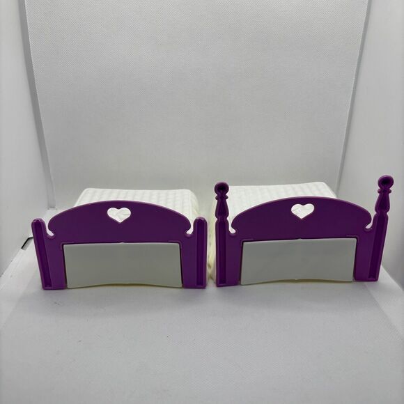 My Little Pony MLP G1 Bundle 2 Beds Purple White Show Stable Barn 80s Vintage - Picture 2 of 3